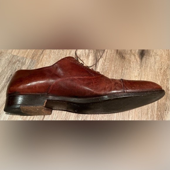 Vintage Salvatore Ferragamo Men’s Leather Oxford Dress Shoes Brown Size 8